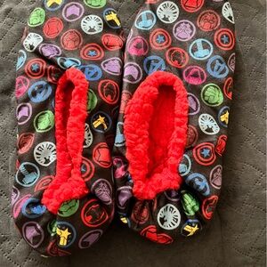 Marvel Avengers fuzzy slippers
